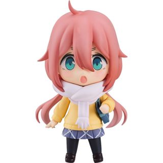 GSC 黏土人2189 搖曳露營△ 各務原撫子 制服Ver 可動完成品 代理版 豬帽子模型玩具