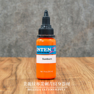 美麗紋專業紋身器材:INTENZE 日曬橘Sunburn 銀丹絲Z牌專業刺青紋身紋綉色料