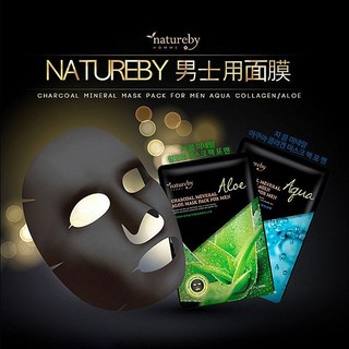 韓國 natureby 原礦炭男士面膜(25g／單片) 款式可選 男生面膜 韓國面膜 男性【小三美日】DS022747
