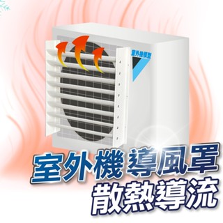 【U-mop】冷氣導風罩 附螺絲 分離式導風罩 室外機導風罩 可調式葉片 導風板 分離式用
