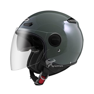 【ZEUS】安全帽 ZS-210BC 素色 珍珠褐綠 內鏡 內建墨鏡 半罩帽 飛行帽 210BC｜耀瑪騎士