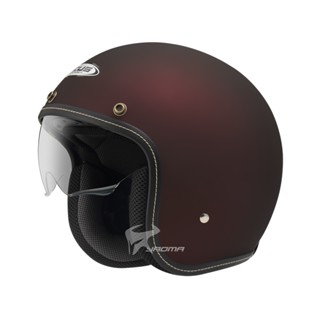 【ZEUS】贈鏡片 安全帽 ZS-388A 消光酒紅 素色 內鏡 超輕量 內襯可拆 插扣 內建墨鏡 388A ｜耀瑪騎士