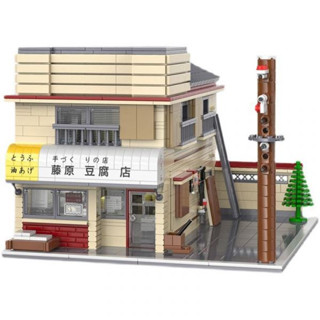 CaDA 頭文字D 藤原豆腐店 積木場景 東海模型