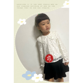 剩90(107)Fei Fei 🐠2024秋冬新款🐠 香水娜娜 10743雙層領蕾絲上衣 90-140