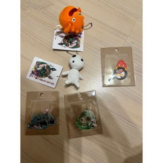 日本 現貨 吉卜力 吉卜力公園展 龍貓 卡西法 宮崎駿 魔法公主 森林樹精 珠鍊別針吊飾娃 燙印勳章