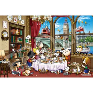 拼圖 日本進口拼圖 12-614S(1000片拼圖 Snoopy 史努比在倫敦 )
