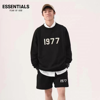 多色可選 Fear of God Essentials 大學T 1977 圓領 大學T 長袖 植絨 T恤 情侶 衛衣