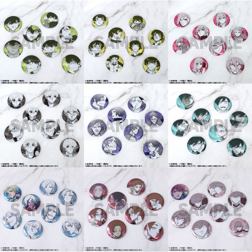 (現貨) 日本正版 ブルーロック BLUE LOCK 藍色監獄 原畫展 個人 徽章 盲抽