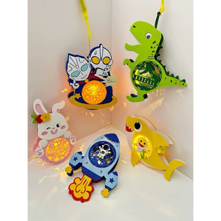 現貨-臺灣出貨 鯊魚寶寶 baby shark 中秋節 新年 元宵節 兒童燈籠 DIY 手工燈籠