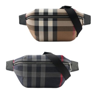 BURBERRY 經典格紋帆布 Sonny腰包(任選) 8084