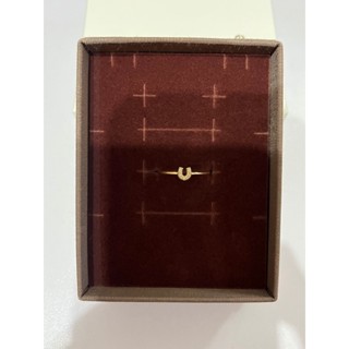 ete 日本輕珠寶 飾品 二手 戒指 馬蹄 鑽石 K10 #13