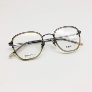 ✅💕 小b現貨 💕[檸檬眼鏡] agnes b. AB47012 C03光學眼鏡 法國經典品牌 複合式鏡框 絕對正品