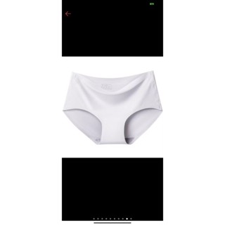 白色尺吋XL冰絲涼感無痕運動女內褲