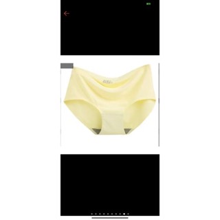 黃色尺吋XL冰絲涼感無痕運動女內褲