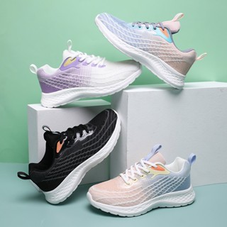 女鞋 35~41碼 臺灣出貨透氣休閒女慢跑鞋 網面飛織布鞋 運動鞋休閒鞋女跑步鞋子 軟底休閒鞋