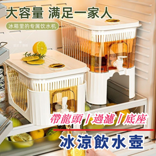 夏季冰水壺 水龍頭冷水壺 冷熱水壺 家用水壺 冰箱冷水壺 冷水瓶 裝水容器 冰箱水壺 大容量水壺 噸噸桶 水果茶 飲料桶