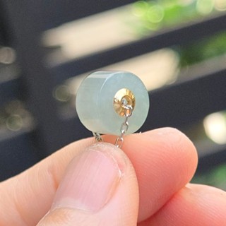嗨，寶貝銀飾珠寶* 翡翠飾品☆18k黃金 天然緬甸玉A貨 細緻 優雅 鎖骨鍊 手鍊 冰種 晴水翡翠墜子 吊墜27-11