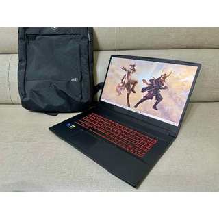 MSI微星電競近全新筆電17.3吋i7-10750H,GTX1650-4G獨顯,16G Ram,512 SSD