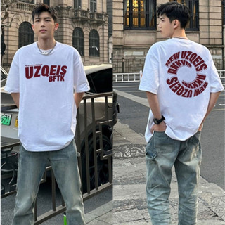 【臺灣出貨】短袖t恤 美式短袖 oversize t恤 寬鬆落肩潮t 大尺碼純棉t恤 短袖上衣 圓領短t 字母印花短袖男