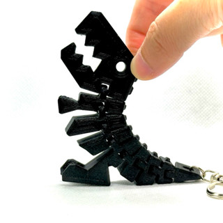 小恐龍 可愛 玩具 3D列印 鑰匙圈 經典 flexible toy