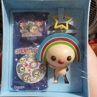 open將保鮮碗/Pocky多功能野餐盒,萬用包/open將印章公仔,吊飾胸針組，環保筷