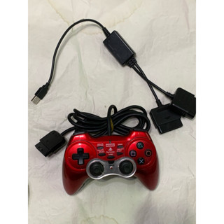 Ps2 HORI連發 usb轉接 PC 二手 原廠 震動 搖桿 手把 手柄 電腦 模擬器 樹莓派