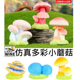 WINE台灣惟恩 微景觀 模擬多彩小蘑菇 可愛小蘑菇 多彩蘑菇 模擬蘑菇 蘑菇 菇 香菇 園藝