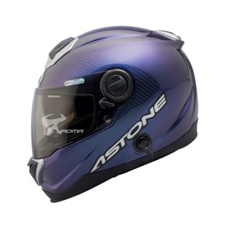 【ASTONE】贈好禮 安全帽 GT-1000F 變色龍 碳纖維 藍紫 全罩帽 內建墨鏡 GT1000F｜耀瑪騎士
