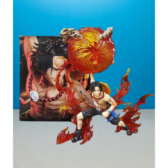 台灣現貨 巨無霸公仔+GK 海賊王 航海王 炎帝艾斯炎帝艾斯 波特卡斯·D·艾斯 白鬍子海賊團 火拳艾斯手辦 模型擺件