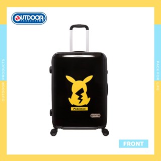 【OUTDOOR】寶可夢Pokemon-潮黑皮卡丘行李箱 黑色 3尺寸可選20吋、24吋、28吋 ODGO23F20BK