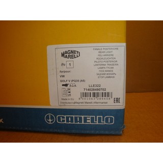 MAGNET MARELLI 後燈殼 左外 LLE322 Tail Light Assembly