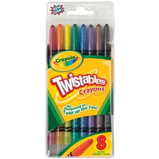 CRAYOLA可優蠟 8色可旋轉蠟筆 (52-7408)
