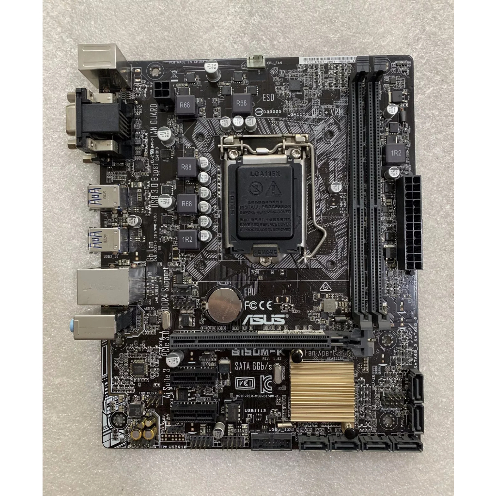 華碩 B150M-K+I3-6100 i5-6400 i5-6500+DDR4 8G 16G 支援HDMI