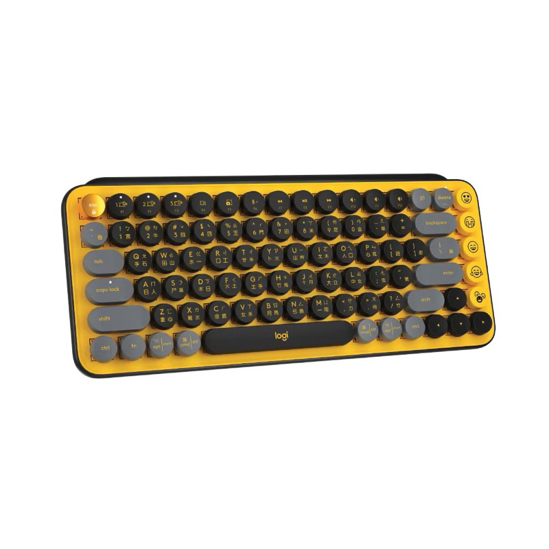 Logitech 羅技 POP Keys 無線機械式鍵盤 復古打字機造型 Emoji鍵帽表情