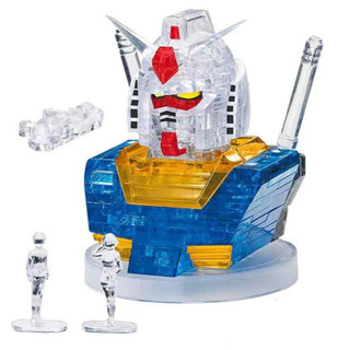 ☆88玩具收納☆484738 BEVERLY RX-78-2 鋼彈機動戰士 透明立體拼圖3D組裝水晶模型55pcs 特價