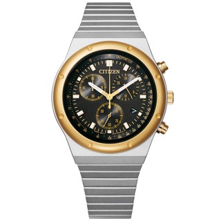 【聊聊甜甜價】CITIZEN 星辰 Chronograph 復刻1984 昭和金 計時光動能腕錶 AT2544-64E