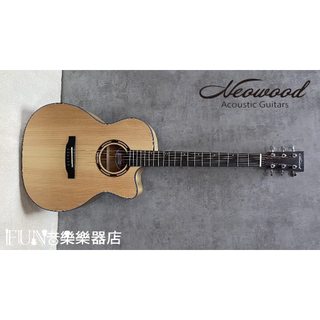 【Fun音樂樂器店】Neowood SOM-PWC 40吋雲杉面單板 黑胡桃木側背板