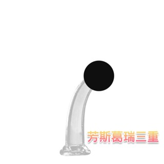 晶瑩透亮 歪腰老二(小)【芳斯葛瑞情趣用品】擬真 逼真 老二 陽具 按摩棒