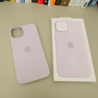 Apple iPhone 14 原廠矽膠保護殼 紫丁香色 二手