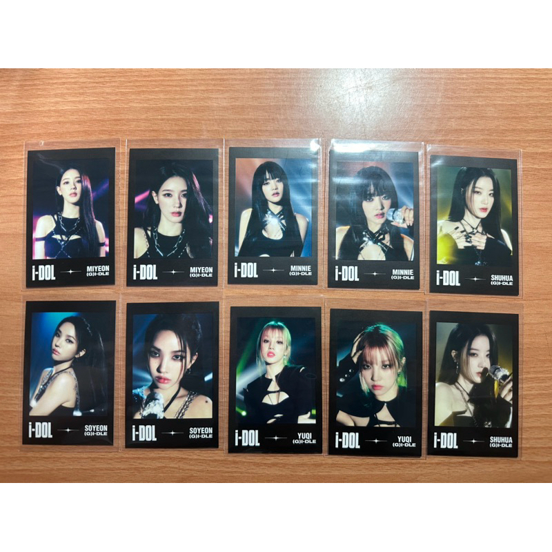 (G)I-DLE gidle 孩子們 娃們 米妮 小娟 雨琦 舒華 I-DOL 演唱會拍立得固定卡 全新 無損