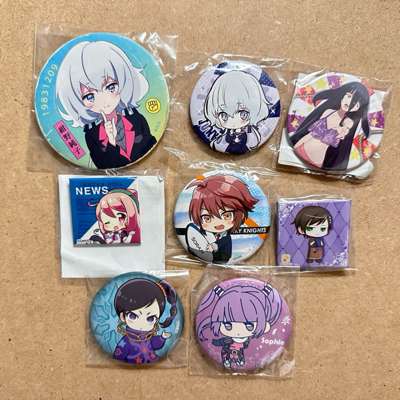 ［瑕疵］傳奇系列Tales of Festival Link 佐賀偶像是傳奇 觸地騎士 幸運之杖R 駭客娃娃 徽章 胸章