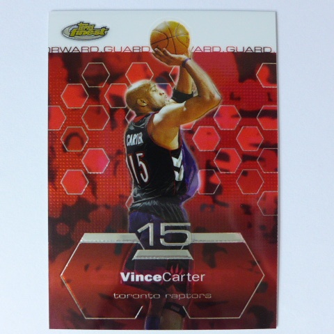 ~Vince Carter/文斯·卡特~名人堂.半人半神.加拿大飛人 2003年Finest.金屬設計.NBA籃球卡