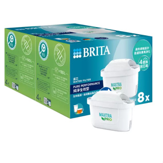 Brita MAXTRA + 濾水壺專用濾芯純淨全效型 8入組