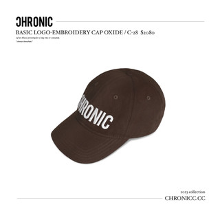 CHRONIC BASIC LOGO-EMBROIDERY CAP OXIDE / C-28