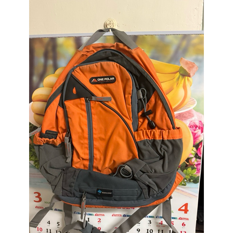 One polar 登山背包 後背包 橘色