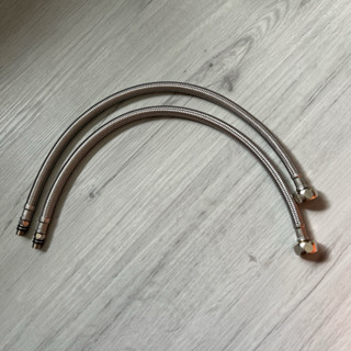 不鏽鋼冷熱軟管廚房水龍頭進水管熱水器 馬桶金屬軟管高壓防爆(2入）（麗莎愛瘋購）
