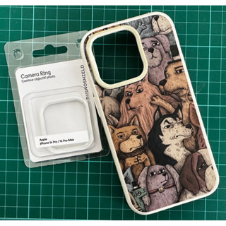 二手-iPhone 14 Pro 犀牛盾SolidSuit防摔手機殼- 怪奇事物所 狗急不跳牆密集恐懼症 白色