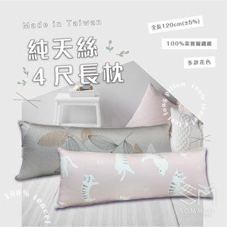 ✦純天絲4尺長枕✦ 115cm 長枕 MIT臺灣製造 萊賽爾纖維 可拆洗 有拉鍊 男友抱枕 天絲