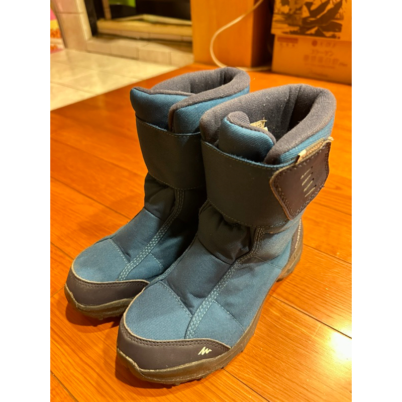 「迪卡儂」兒童雪靴兒童-10°C防水防滑登山雪鞋 (魔鬼氈設計)