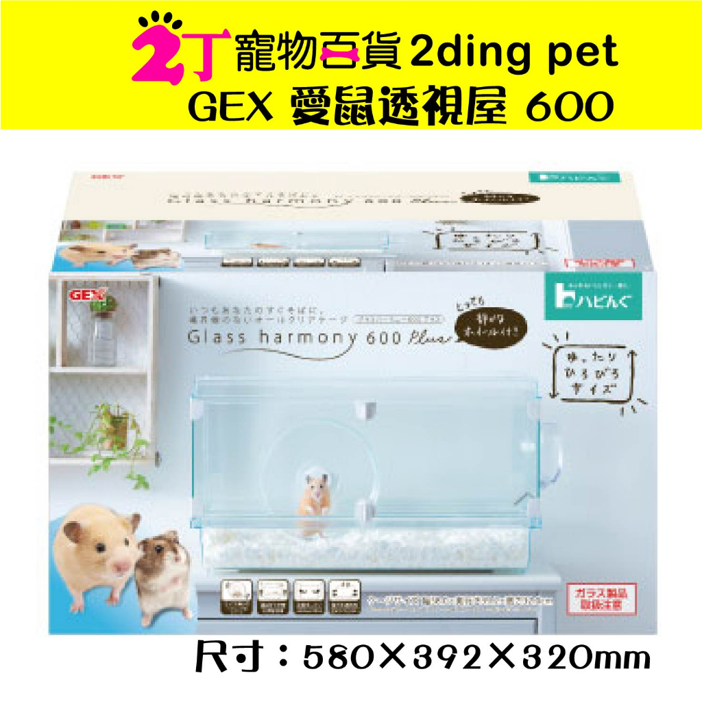 GEX愛鼠透視屋規格-600-450~宅配免運【2丁寵物百貨】